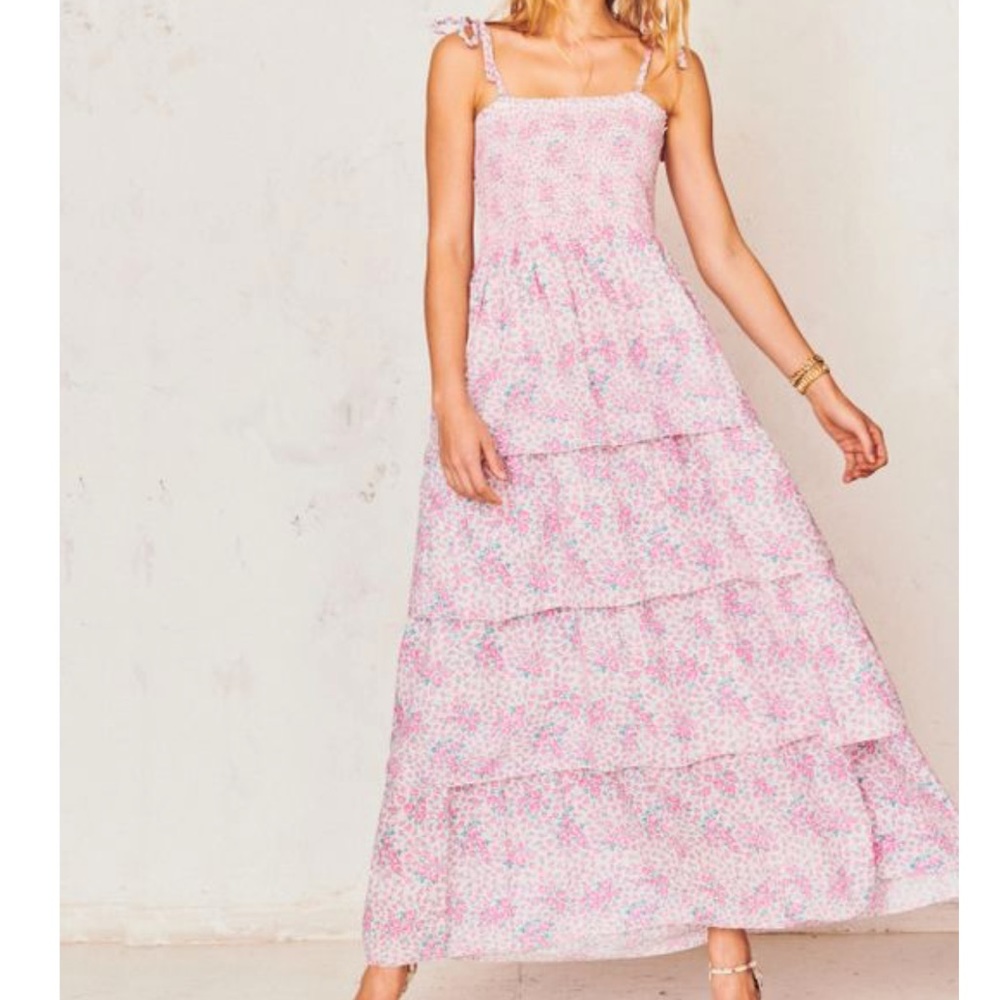 Caressa Dress LoveShackFancy candy heart print